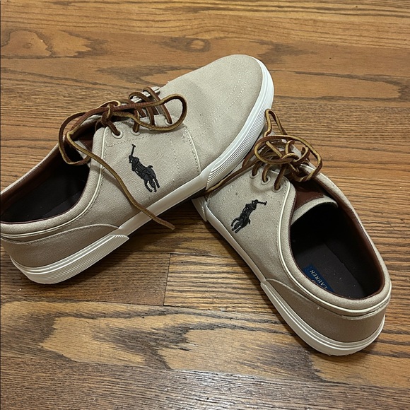 Polo Ralph Lauren Other - Polo by Ralph Lauren Shoes Men’s 12 Tan Boat Sneakers Yacht Beach Resort